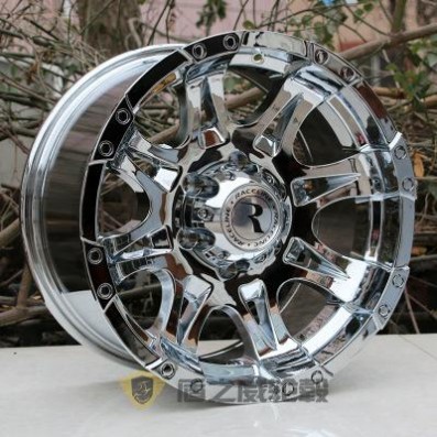 适用帕杰罗霸道FJ酷路泽驭胜五十铃福特ranger负值电镀轮毂17寸