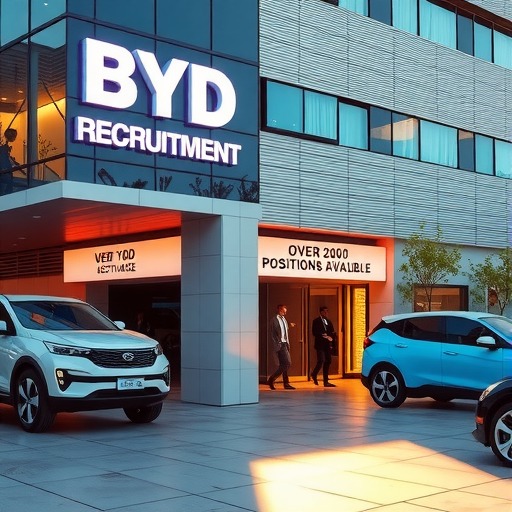 最高月薪1万！比亚迪逆周期扩招超4000人