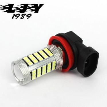 工厂 汽车led雾灯 新款带铝件 H11 2835 63SMD led车灯 灯泡