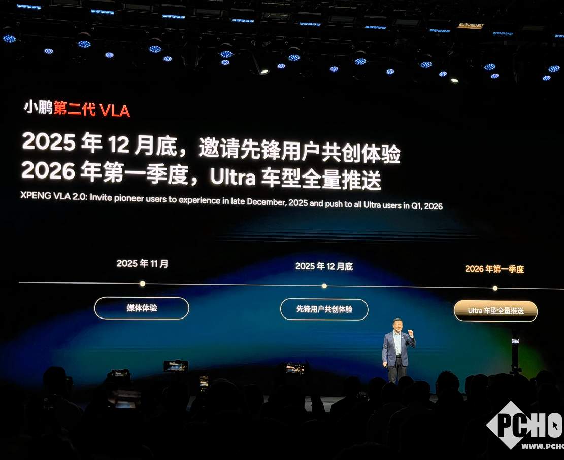 何小鹏预热小鹏汽车VLA 2.0：2026年一季度推出，压力巨大