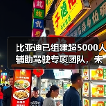 比亚迪已组建超5000人辅助驾驶专项团队，未来智能化将投入超1000亿（图3）