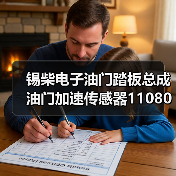 锡柴电子油门踏板总成油门加速传感器1108010-6K9（图3）