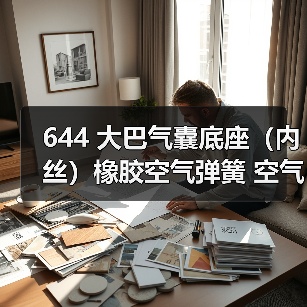 644 大巴气囊底座（内丝）橡胶空气弹簧 空气减震活塞（图4）