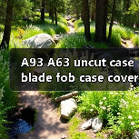 A93 A63 uncut case blade fob case cover folding car flip（图3）
