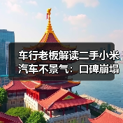 车行老板解读二手小米汽车不景气：口碑崩塌是主因