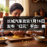 长城汽车官宣1月16日发布“归元”平台:魏建军将举办直播(图1) 长城汽车官宣1月16日发布“归元”平台:魏建军将举办直播(图1)