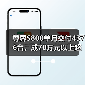 尊界S800单月交付4376台，成70万元以上超豪华轿车销冠（图3）