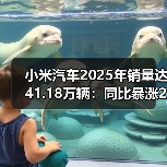 小米汽车2025年销量达41.18万辆:同比暴涨200%,跻身TOP 10榜单(图1) 小米汽车2025年销量达41.18万辆:同比暴涨200%,跻身TOP 10榜单(图1)