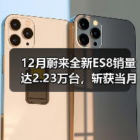 12月蔚来全新ES8销量达2.23万台，斩获当月大型SUV销量冠军（图3）