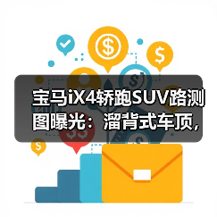 宝马iX4轿跑SUV路测图曝光:溜背式车顶,更具轿跑运动感(图3) 宝马iX4轿跑SUV路测图曝光:溜背式车顶,更具轿跑运动感(图3)