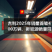 吉利2025年销量首破400万辆，新能源销量同比增长58%（图4）
