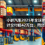小鹏汽车2025年全球累计交付超42万台，同比增长126%（图4）