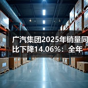 广汽集团2025年销量同比下降14.06%：全年仅广汽丰田实现增长（图1）