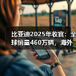 比亚迪2025年收官:全球销量460万辆,海外市场成增长新引擎(图3) 比亚迪2025年收官:全球销量460万辆,海外市场成增长新引擎(图3)