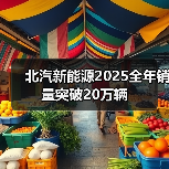 北汽新能源2025全年销量突破20万辆（图1）