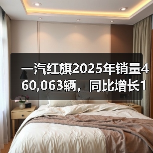 一汽红旗2025年销量460,063辆，同比增长11.7%（图2）