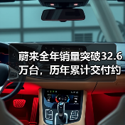 蔚来全年销量突破32.6万台，历年累计交付约100万台（图4）