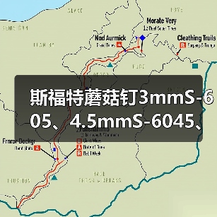 斯福特蘑菇钉3mmS-605、4.5mmS-6045、6mmS-606轮胎整体塞钻头（图1）