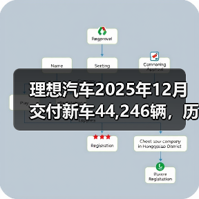 理想汽车2025年12月交付新车44,246辆,历史累计交付量突破154万辆(图2) 理想汽车2025年12月交付新车44,246辆,历史累计交付量突破154万辆(图2)