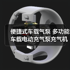 便捷式车载气泵 多功能车载电动充气泵充气机 汽车轮胎打气泵（图4）