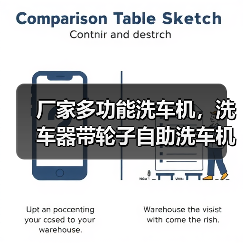 厂家多功能洗车机，洗车器带轮子自助洗车机（图1）