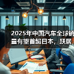 2025年中国汽车全球销量有望首超日本,跃居世界首位(图1) 2025年中国汽车全球销量有望首超日本,跃居世界首位(图1)