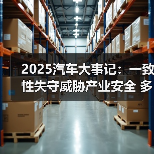 2025汽车大事记:一致性失守威胁产业安全 多部门构建立体监管体系(图4) 2025汽车大事记:一致性失守威胁产业安全 多部门构建立体监管体系(图4)