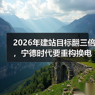 2026年建站目标翻三倍,宁德时代要重构换电产业生态?(图3) 2026年建站目标翻三倍,宁德时代要重构换电产业生态?(图3)