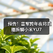 预告！雷军跨年夜将直播拆解小米YU7（图3）
