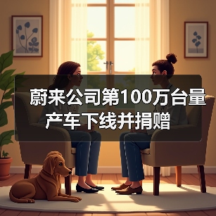 蔚来公司第100万台量产车下线并捐赠(图2) 蔚来公司第100万台量产车下线并捐赠(图2)