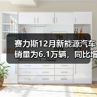 赛力斯12月新能源汽车销量为6.1万辆,同比增长63.40%(图1) 赛力斯12月新能源汽车销量为6.1万辆,同比增长63.40%(图1)
