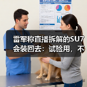 雷军称直播拆解的SU7会装回去:试验用,不会进入销售渠道(图2) 雷军称直播拆解的SU7会装回去:试验用,不会进入销售渠道(图2)